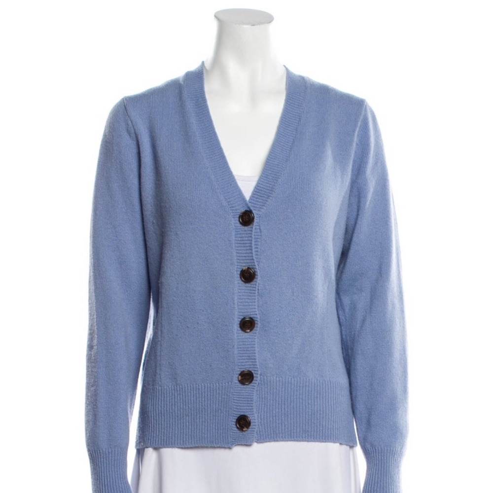GANNI Light Blue Cardgian